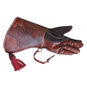 Gants de manipulation en cuir pour la fauconnerie et l'entraînement des oiseaux, sûrs, meilleur équipement de chasse, pas chers, unisexes, respirants, écologiques, logo personnalisé, haute qualité - Product Image 2