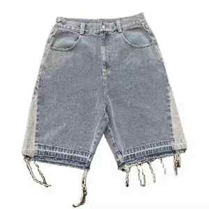 Pantalones Cortos de Mezclilla Personalizados para Hombre, Ligeros, Transpirables, Estilo Urbano, Cintura Media - Product Image 1