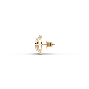 Pendientes de Diamantes Cultivados en Laboratorio, Diseño de Racimo Redondo, Corte Excelente, para Uso Diario de Mujeres - Product Image 2
