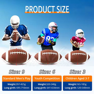 Ballon de rugby prêt à l'emploi avec surface au toucher lisse, idéal pour l'entraînement en club et les événements. - Product Image 5