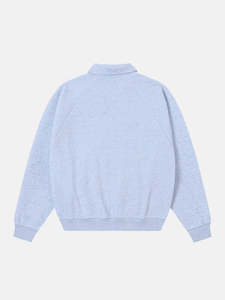 Veste coupe-vent unisexe bleu marine à capuche, col montant, fermeture éclair sur le devant, vêtement d'extérieur décontracté en polaire tricotée, coupe régulière, couleur unie - Product Image 2
