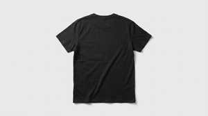 T-shirt pour homme en coton 100% noir, couleur unie, manches courtes, col rond, coupe ample, décontracté, tricoté, anti-boulochage - Product Image 4