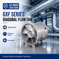 Ventilateur axial électrique industriel à flux mixte AC Infinity silencieux à grande vitesse pour la ventilation hydroponique