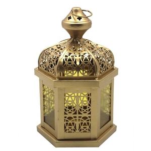 Anlan — lampe en verre et en fer plaqué or, porte-bougie votif de haute qualité au Design moderne, fait à la main - Product Image 1