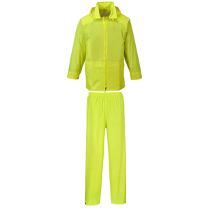Unisex Yellow Waterproof Rain Suit Three Quarter Sleeve Polyester All Seasons <b>Wear</b> <b>Motorcycle</b> & <b>Auto</b> <b>Racing</b> <b>Wear</b> - Product Image 4