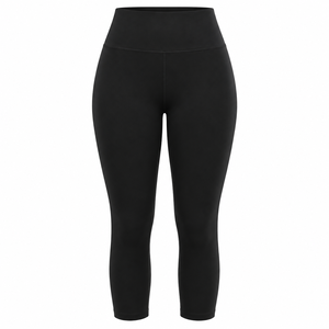 Leggings de Yoga Negros de Cintura Alta para Mujer, Ajustados, Elásticos, Pantalones de Entrenamiento, Leggings Deportivos de Longitud Completa - Product Image 1
