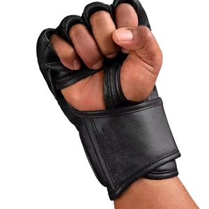 Guantes de MMA de Cuero de Alta Calidad con Absorción de Humedad para Soporte de Muñeca, Diseño Transpirable con Cordones, Personalizables para Boxeo y Artes Marciales - Product Image 5