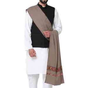 Men Soft Breathable Winter Wool <b>Shawl</b> Warm Traditional Solid Color Classic <b>Wrap</b> - Product Image 3