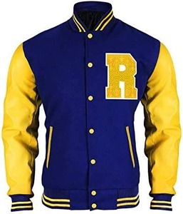 <b>Men's</b> Varsity <b>Jacket</b> Red Gray <b>Leather</b> Sleeve Embroidered B Letter Patch Casual Windproof Preppy Style Collarless Autumn Wear - Product Image 2
