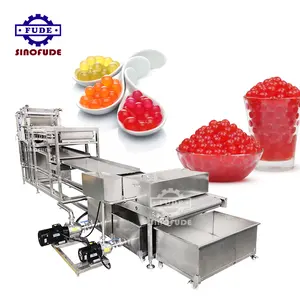 Sinofude hoàn toàn tự động nước trái cây bóng popping BOBA và Konjac bóng ký gửi dây chuyền sản xuất Nhà cung cấp với giá nhà máy