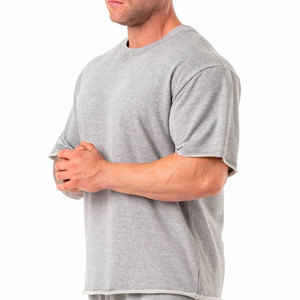 Camiseta Deportiva de Gimnasio de Manga Corta, 100% Algodón, Transpirable, Ecológica, con Logotipo Personalizado en Color, para Entrenamiento - Product Image 2