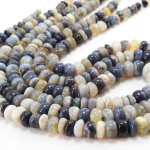 Australian Lightning Ridge Opal Bead Smooth Pulido Roundel Shape 16 pulgadas 4-12MM Piedra natural Joyería Mayorista Suministros - Product Image 6