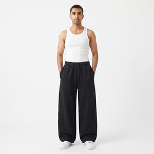 Men Heavyweight Wide Leg Sweat <b>Pants</b> Men's Custom Loose Fit 100% Cotton <b>Fleece</b> Winter Street Wear Jogger Sweat <b>Pants</b> Men - Product Image 5