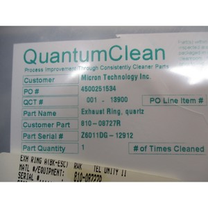TEL 003521TQ-12912 แหวนกันรั่ว, ชิ้นส่วนอะไหล่, ควอตซ์ - อุปกรณ์และอะไหล่เซมิคอนดักเตอร์ระดับโลกที่เชื่อถือได้ - Product Image 5