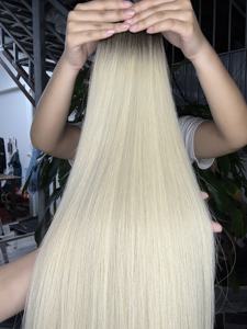 Extensions de cheveux humains blond platine lisses et soyeuses de qualité supérieure – Cheveux vierges Remy en gros - Product Image 4