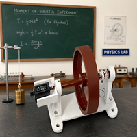 Appareil d'inertie à volant d'inertie |   Équipement de laboratoire de physique du mouvement rotatif |   Instrument éducatif pour l'expérimentation sur l'inertie