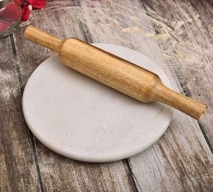 Juego de Rodillo y Tabla para Amasar de Madera Estilo Tradicional, Chakla Belan, para Cocina India, Preparación de Roti y Chapati - Product Image 2