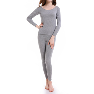 Ensemble de sous-vêtements longs pour femmes de haute qualité, vêtements chauds d'hiver, respirants, en pur coton, ensemble thermique 2 pièces - Product Image 4