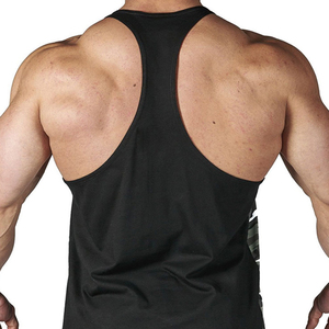 Débardeur pour homme de haute qualité, prix de gros, couleur personnalisée, écologique, polyester/coton, logo sur le devant, vêtements de sport, vêtements de fitness pour hommes - Product Image 6