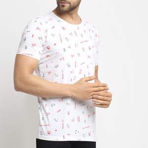 เสื้อยืดผู้ชายพิมพ์ลายโลโก้คุณภาพสูงแบบซับลิเมชั่น ผ้าแห้งเร็ว เป็นมิตรกับสิ่งแวดล้อม ระบายอากาศได้ดี มีจำหน่ายจำนวนมาก - Product Image 4