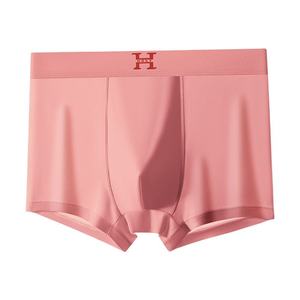 Summer <b>Men's</b> Mid-Rise Underwear New Ice Silk Briefs <b>Lace</b> <b>Thong</b> Plain Sports Shorts Waist Four-Corner Boxers for <b>Men</b> High Quality - Product Image 1