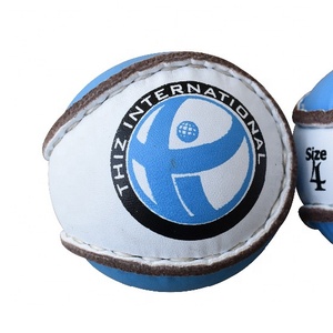 Formation Promotionnel Coloré Hurling Balls County Sliotars Cyan Blanc Sliotar GAA Haute Qualité Cuir THIZ International - Product Image 1