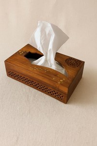 Wooden <b>Tissue</b> Napkin <b>Holder</b> Box Compact Stylish Storage Case For Dining Table <b>Kitchen</b> Home Office Cafe Hotel And Restaurant Use - Product Image 1