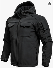 Unisex Formal Tactical Softshell Bomber <b>Jacket</b> Windproof Water Resistant <b>Fleece</b> <b>Lined</b> Multi-Pocket Hiking Outdoor OEM ODM Front - Product Image 5