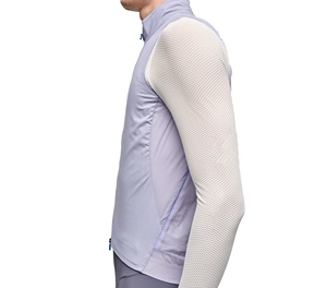 Chaleco ligero con cuello alto Sprint Sports con tela profesional impermeable de rejilla. - Product Image 2