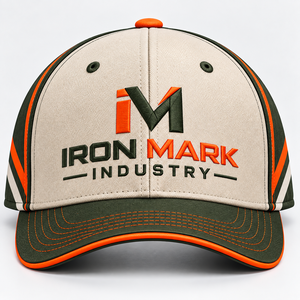 <b>IRON</b> INDUS Mesh Jersey Snapback Cap 5-Panel Breathable Adjustable Sporty Baseball Hat Contrast Color Block Design Unisex Adult - Product Image 5