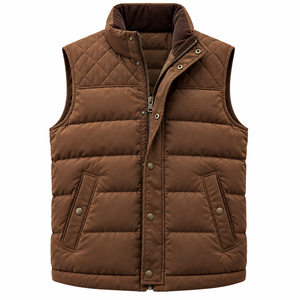 Custom Design Winter Men's <b>Long</b> <b>Sleeve</b> Canvas Stand Outerwear Jacket Warm Quick Dry Breathable Waterproof Windproof Casual Zip - Product Image 6