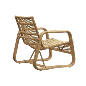 Silla de Salón Hecha a Mano con Detalles de Caña Natural, Silla de Interior para Sala de Estar, Silla de Descanso No Apilable - Product Image 3