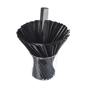 Peine de pelo a granel, peine de corte de fibra de carbono de 7 pulgadas, peines multiusos para hombres y mujeres, estilismo de peluquería de plástico - Product Image 1