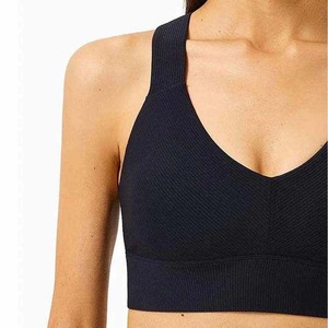 Best Quality Women's Sports <b>Bra</b> Seamless High Support Racerback Plaid Pattern Latest Design Breathable Comfortable Yoga <b>Bra</b> Hot - Product Image 3