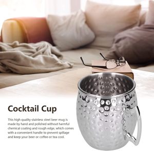 Tazas Moscow Mule de Metal Martillado con Asa, de Acero Inoxidable, para Cocteles, Bares, Clubes Nocturnos, Bodas y Fiestas, Suministro de Fábrica - Product Image 6