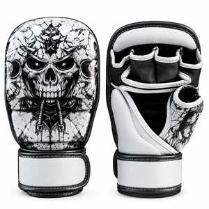 Guantes de MMA TANVEX de Último Modelo, de Cuero Genuino, Protección para las Manos, Cierre de Gancho y Bucle, Transpirables, para Artes Marciales y Boxeo - Product Image 5