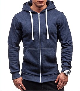 Sweat à capuche épais pour homme 100 % coton, brodé sur mesure, style streetwear, avec doublure polaire pour l'hiver, pull thermique - Product Image 4