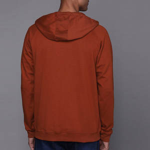 Veste pour homme avec capuche Sweat à capuche en molleton de coton avec fermeture éclair Sweats à capuche de qualité douce Motif solide Teint uni par les fabricants - Product Image 3