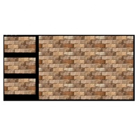 Décoration intérieure, carreaux de mur en briques de céramique rouge classiques modernes respectueux de l'environnement pour les murs intérieurs, surface émaillée, durée de vie longue durée