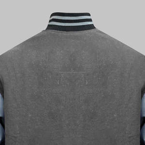 Vestes à manches en cuir avec logo personnalisé Vestes de baseball Letterman Vestes en cuir de laine - Product Image 4