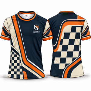 T-shirt pour homme 100% polyester à séchage rapide, impression par sublimation de haute qualité, logo personnalisé, style décontracté, t-shirt de sport pas cher NAVISTA - Product Image 2