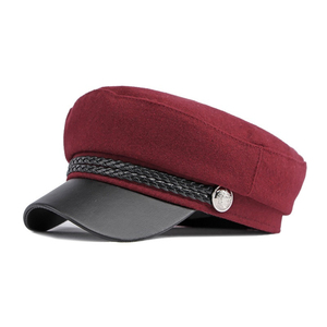 Gorra Fiddler de Cuero Genuino con Ribete, Gorra de Marinero Griega Vintage Premium, Gorra Fiddler de Tweed con Patrón a Cuadros, Estilo Retro Baker Boy Plano - Product Image 6