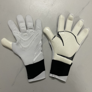 Gants de gardien de but de football, en cuir PU, à doigts entiers, fermeture auto-agrippante, imprimé silicone, antidérapants, respirants, séchage rapide - Product Image 3