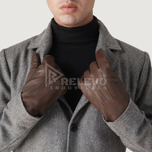 Guantes de Motocicleta de Cuero Vintage con Logotipo Personalizado, MOQ Bajo, Marca Privada, Guantes Retro de Piel de Cabra Perforada para Motociclistas, Venta al Por Mayor - Product Image 5