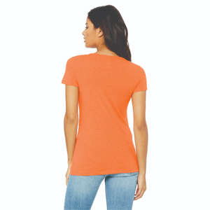 T-shirts décontractés d'été pour femmes, 100 % coton épais, écologiques, infroissables, teints unis, coupe classique, manches courtes, avec logo personnalisé - Product Image 2