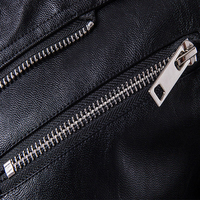 Veste en cuir véritable pour homme, coque en coton, fermeture éclair, doublure en coton, coupe-vent, respirante, style motard, meilleur prix