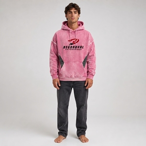 Sudadera con Capucha Vintage para Hombre, de Algodón Suave, Corte Holgado, Estilo Retro, Ropa Urbana Moderna, Cómoda y Casual - Product Image 1
