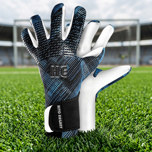 Gants de gardien de but personnalisés, latex allemand épaissi de 4 mm, antidérapants, protection des doigts pour gardien de but de football, sangle élastique - Product Image 3