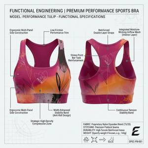 Soutien-gorge de sport élégant pour femme, dos nageur, respirant, séchage rapide, pour entraînement, gym, course à pied et activités sportives, vente en gros - Product Image 3