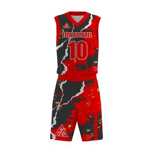 Premium Custom Basketball Uniform Breathable Moisture Wicking Jersey And Shorts Set Sublimation OEM ODM Wholesale Manufacturer - Product Image 1